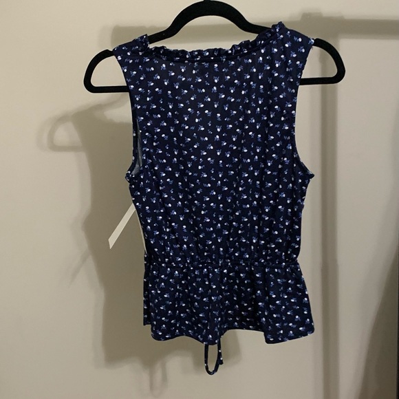 Blue shirt summer new  tie at the top V - Picture 5 of 5